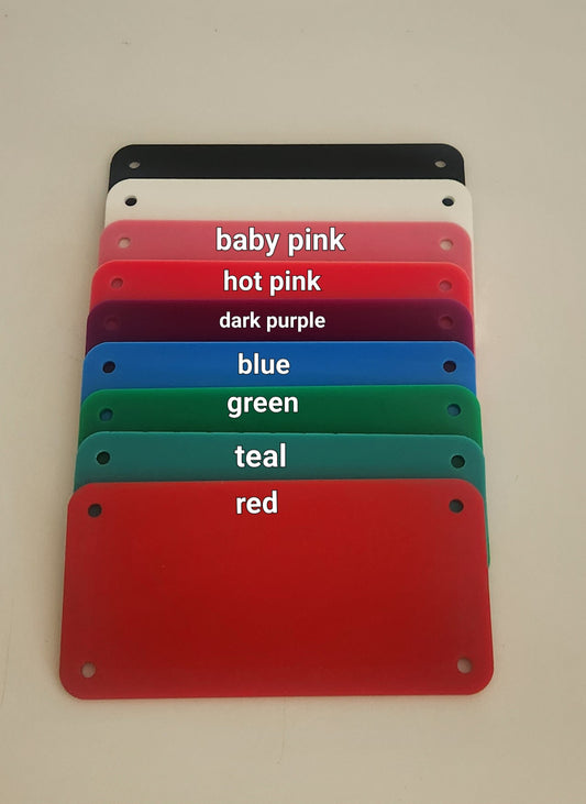 ACRYLIC NUMBER PLATES